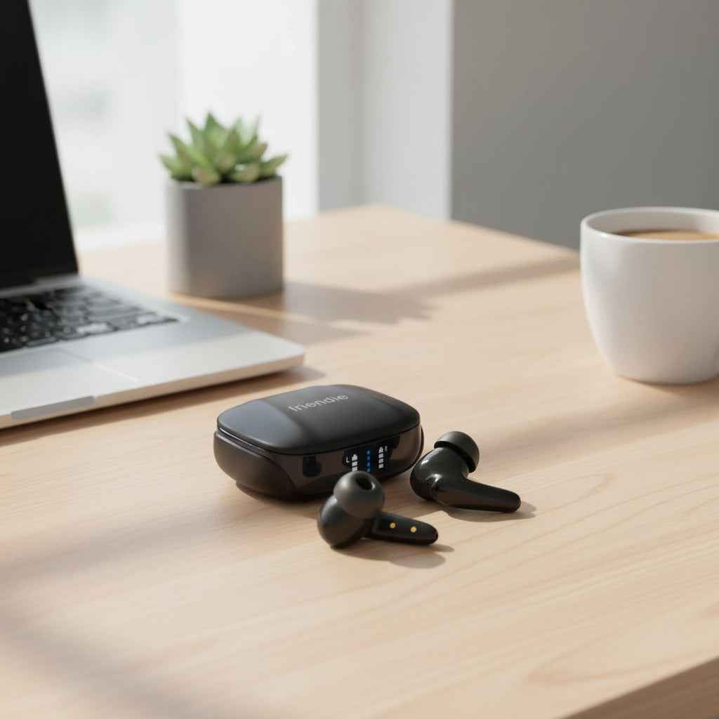 Friendie AIR Focus ANC Wireless Earbuds - Active Noise Cancelling Headphones