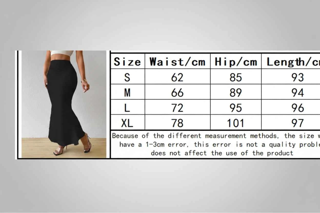 Women's Elegant High Waist Fishtail Skirt - Slim Fit Pencil Skirt