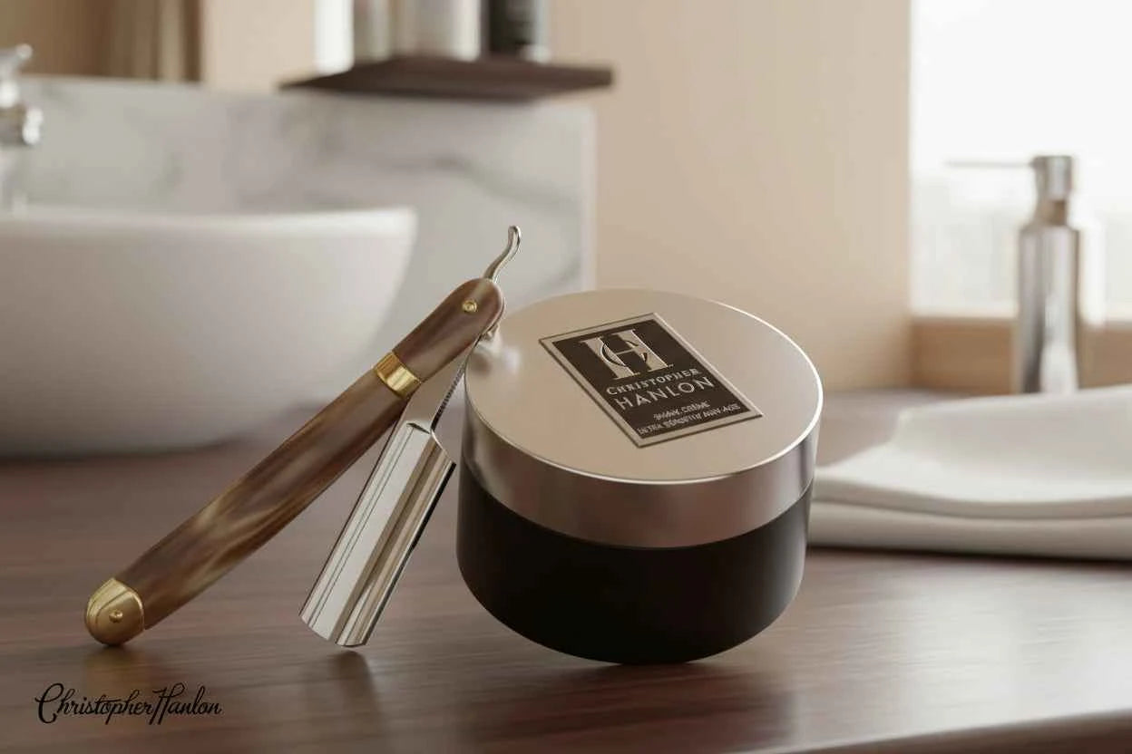 Christopher Hanlon Lathering Barber's Shaving Crème - Gold Rush + Mint