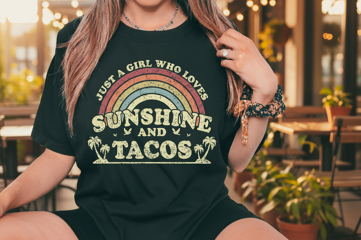 Just A Girl Who Loves Sunshine And Tacos Tee