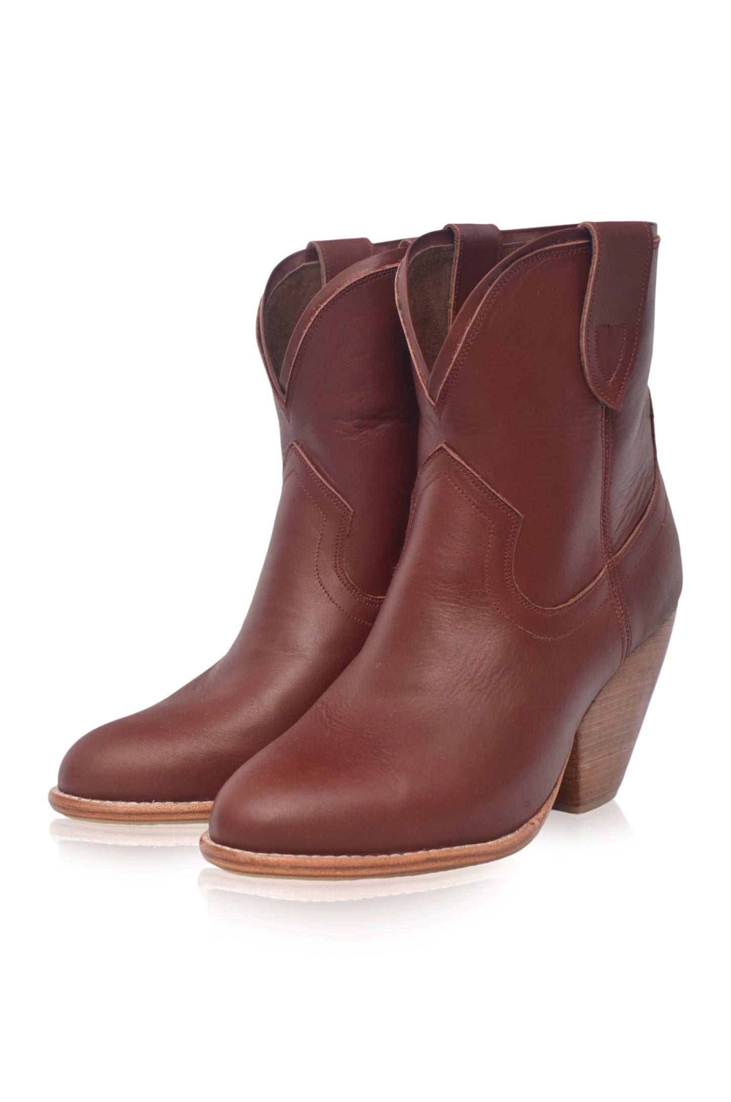 Charro Cowboy Leather Boots-3