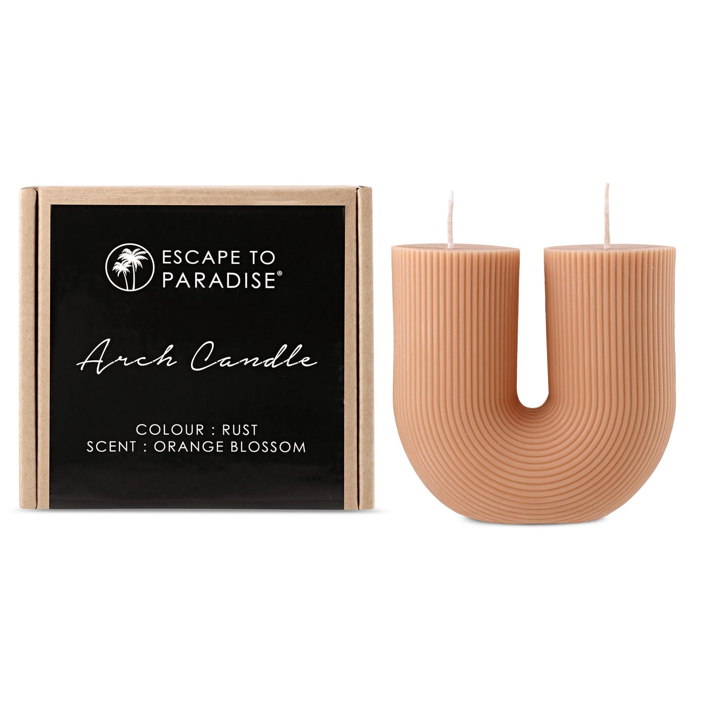 Arch Candle-Amber-Orange Blossom - Escape to Paradise Candle (Image 2)