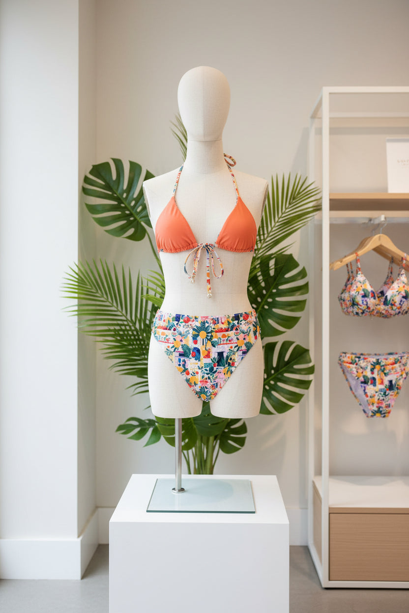 Triangle Bikini Set-Cinque Terre-1