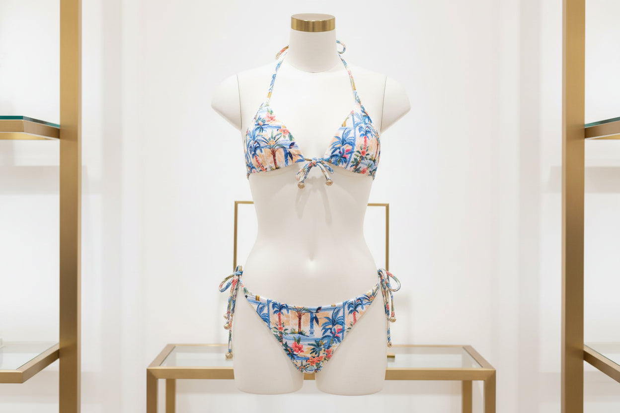 Triangle Bikini Set-Positano Sun-0