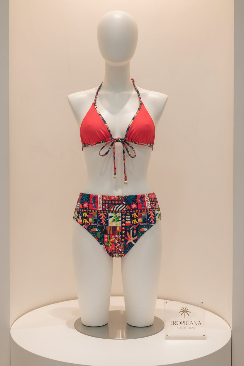 Triangle Bikini Set-Cancun-1