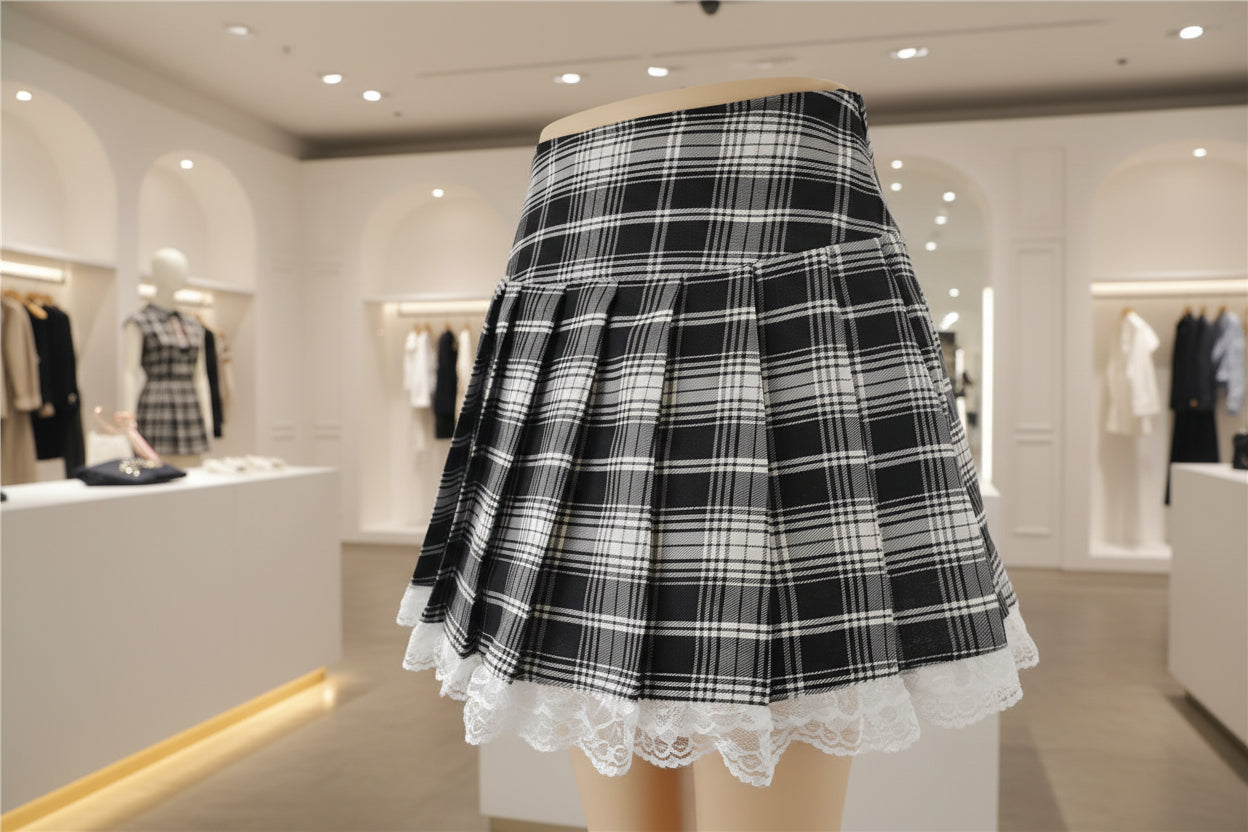 Harajuku Punk Gothic Black High Waist Black Skirts Women Sexy Patchwork Bandage Mini Female Streetwear Black Skirt - Image 15