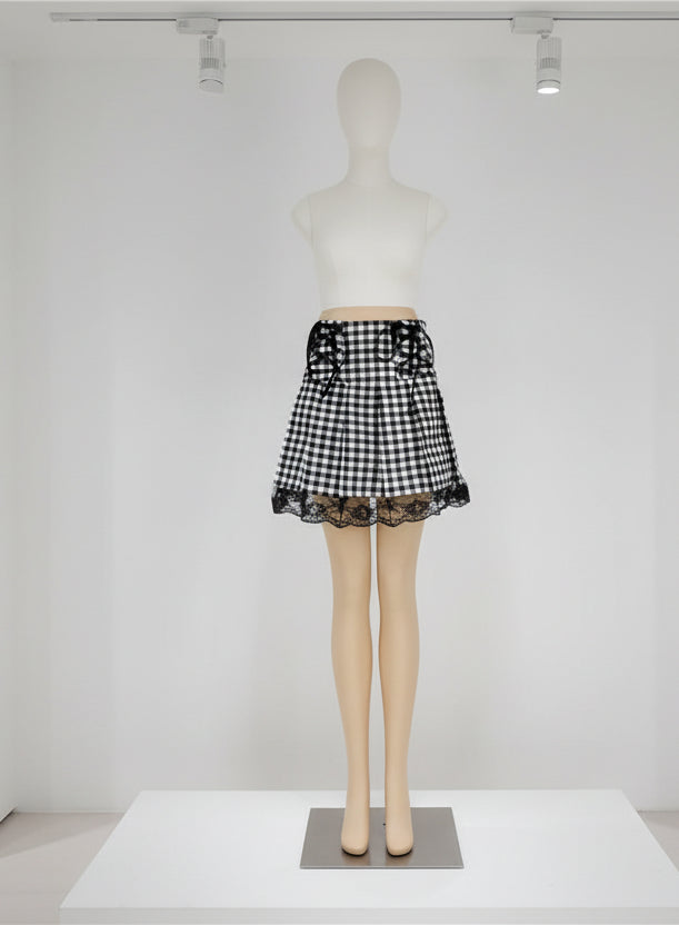 Harajuku Punk Gothic Black High Waist Black Skirts Women Sexy Patchwork Bandage Mini Female Streetwear Black Skirt - Image 25