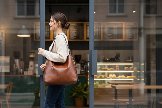 DIDABEAR Vintage Leather Hobo Bag - Large Capacity Tote Shoulder Handbag - Matt's random items Uncategorized (Image 1)