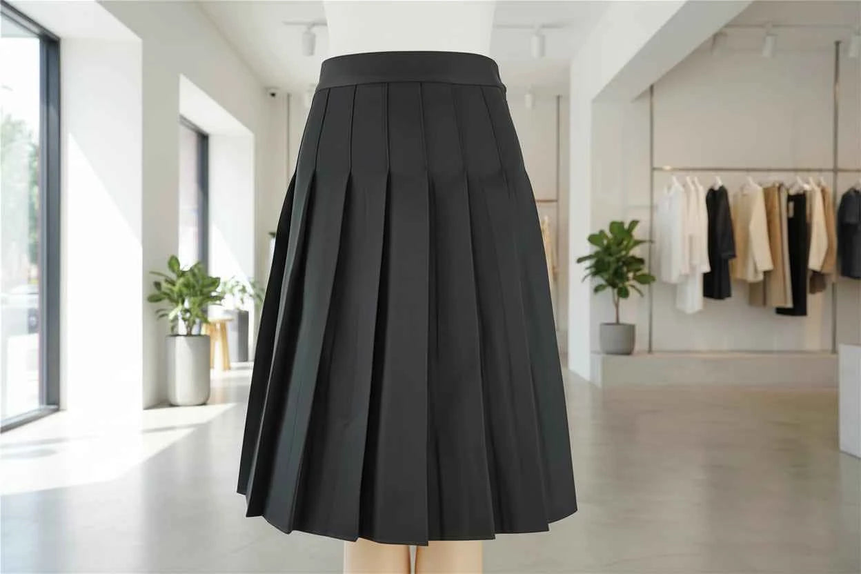 Women's Pleated Midi Skirt