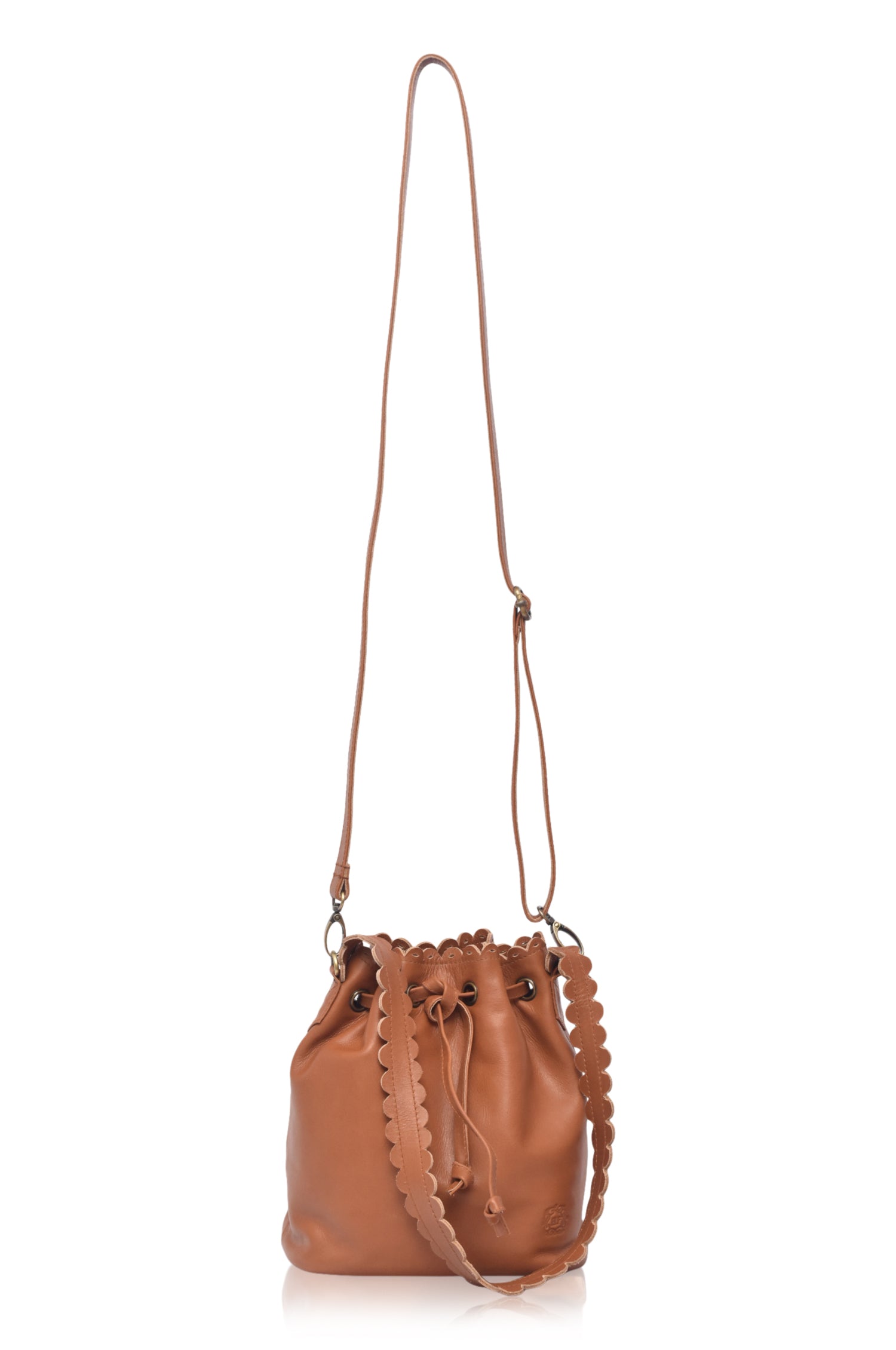 Luisa Scalloped Bucket Bag-4