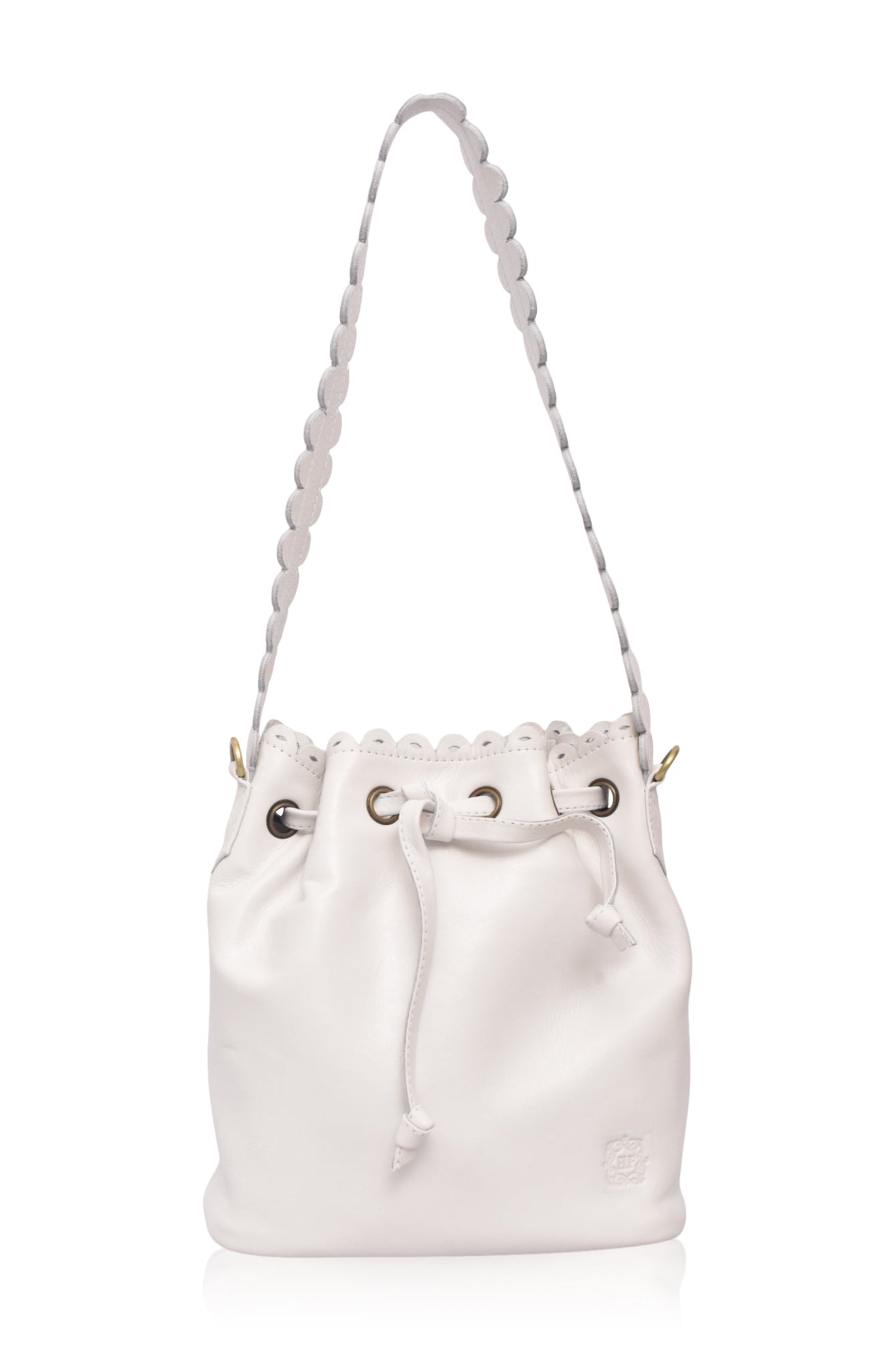 Luisa Scalloped Bucket Bag-6