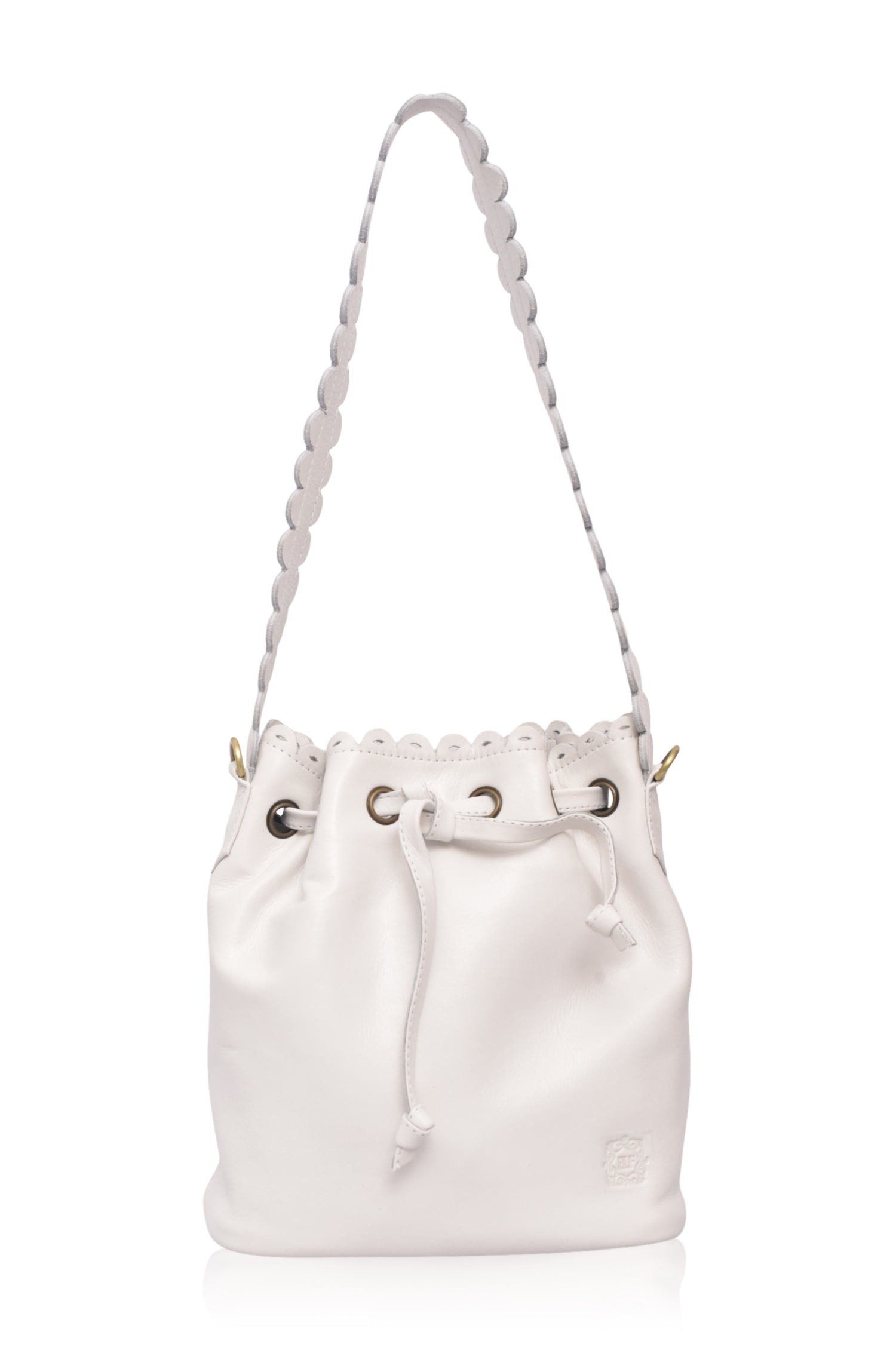 Luisa Scalloped Bucket Bag-6