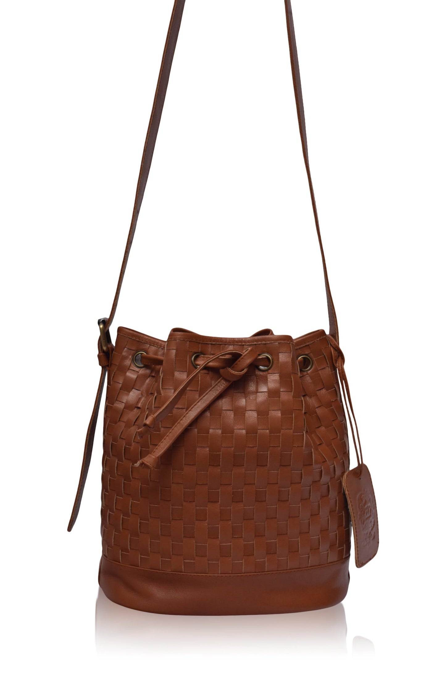 Margo Woven Drawstring Bag-2