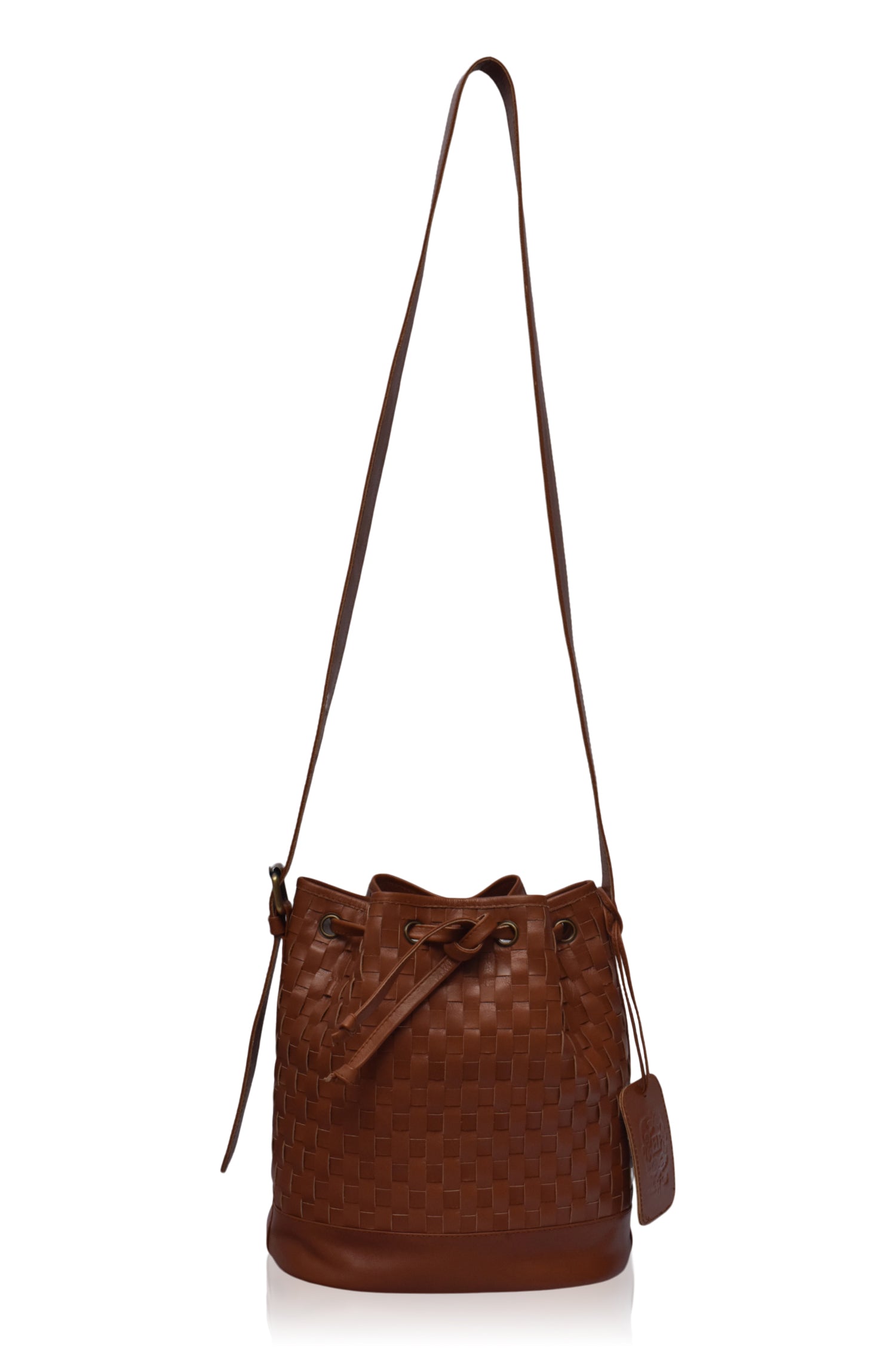 Margo Woven Drawstring Bag-1