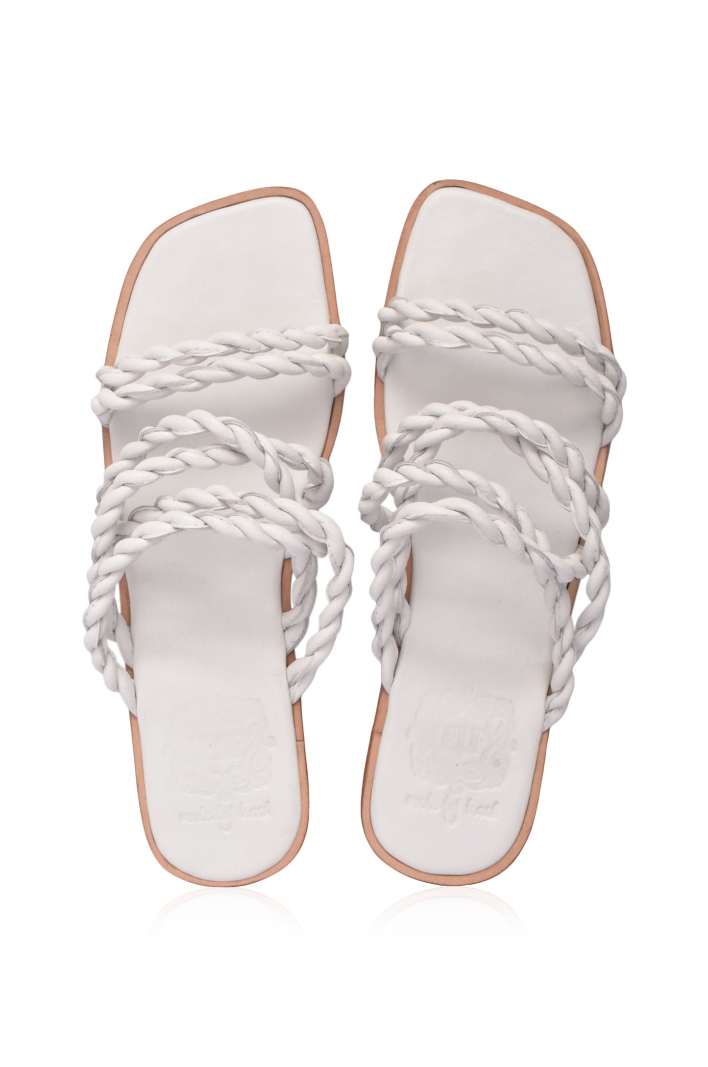 Melasti Woven Leather Slides-2
