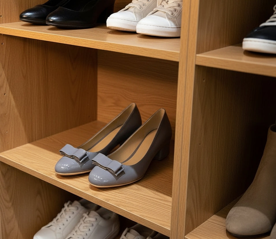 Handmade Genuine Leather Mary Jane Ballet Flats - Round Toe Loafers - Image 7