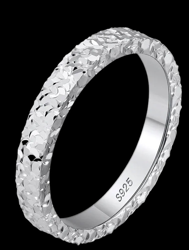ORSA JEWELS 100% 925 Silver Sparkling 3mm Sequin Rings (overseas product) - Image 1