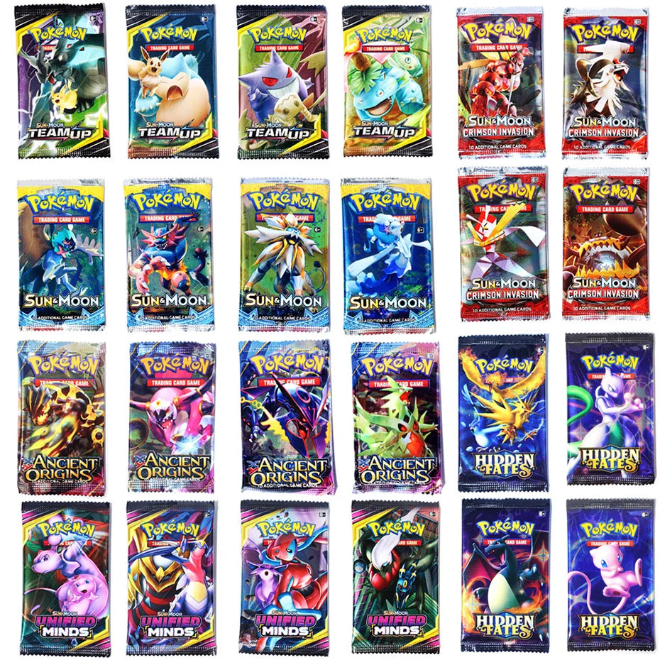 Newest 324Pcs Pokemon Cards Sun & Moon XY Evolutions Pokemon Booster Box Collectible Tradiner Card Game toy for children - Im