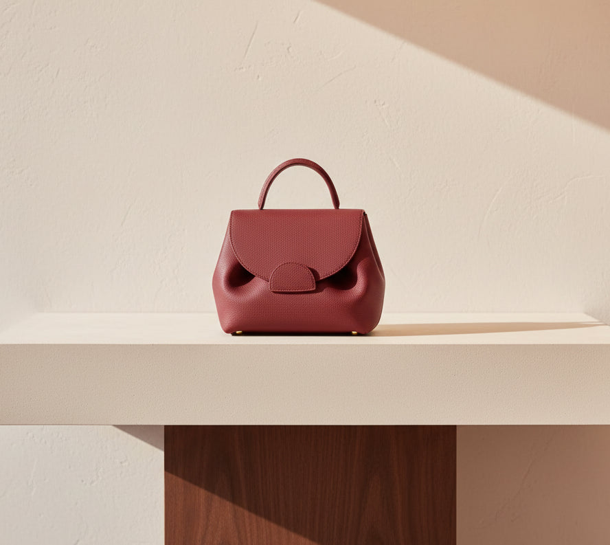 Genuine Leather Crossbody Handbag - Luxury Shoulder Bag