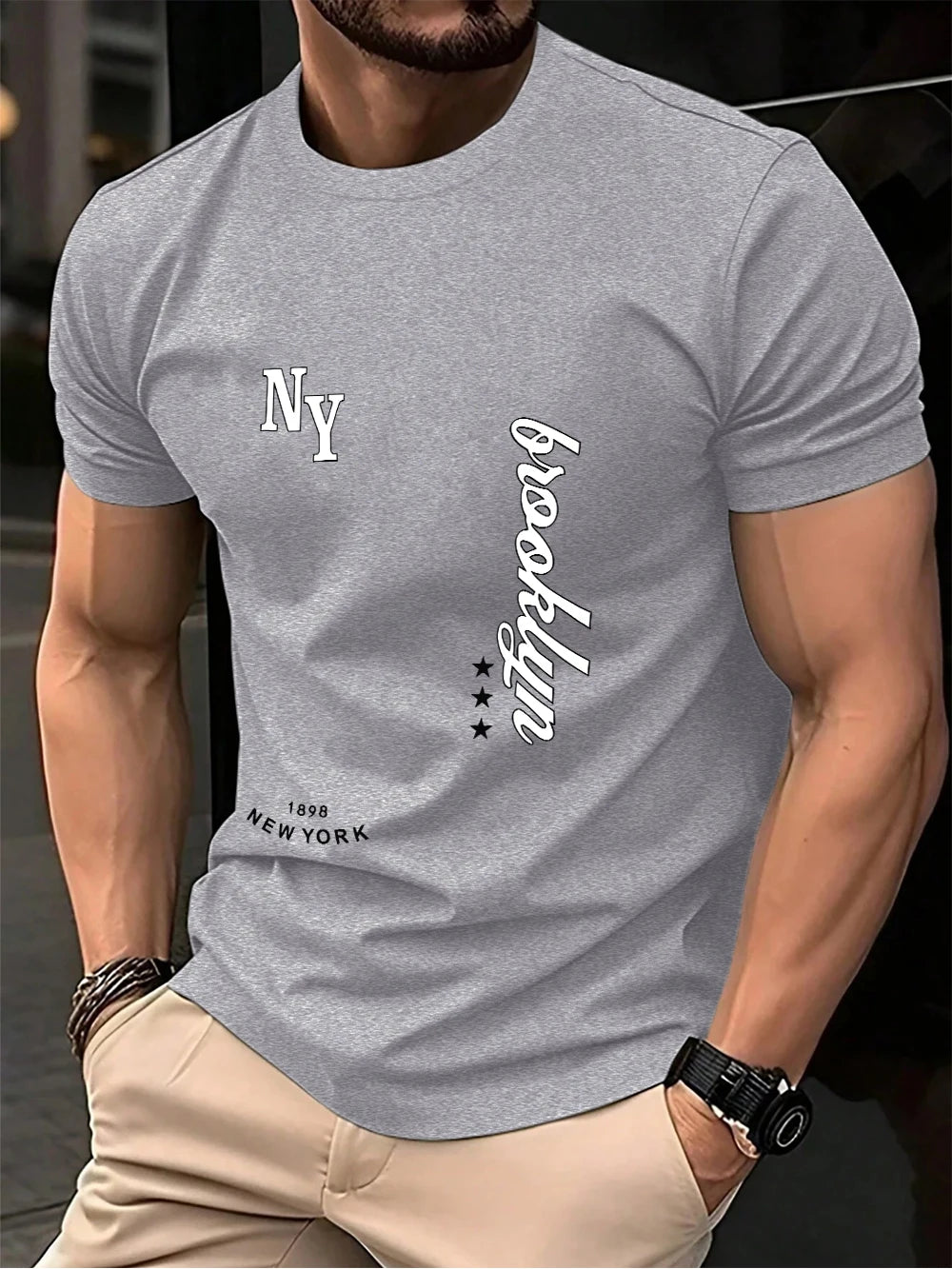 1898 New York Brooklyn Prints Cotton T-Shirts - Matt's random items Men's Fashion (Image 19)