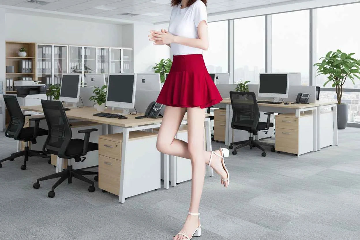 Tiered Ruffle Mini Skirt - Elastic Waist Layered Cake Skirt