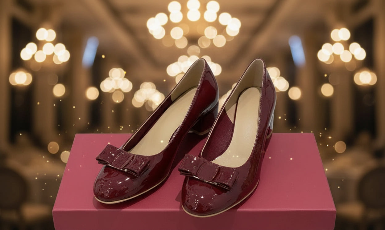 Handmade Genuine Leather Mary Jane Ballet Flats - Round Toe Loafers - Image 8