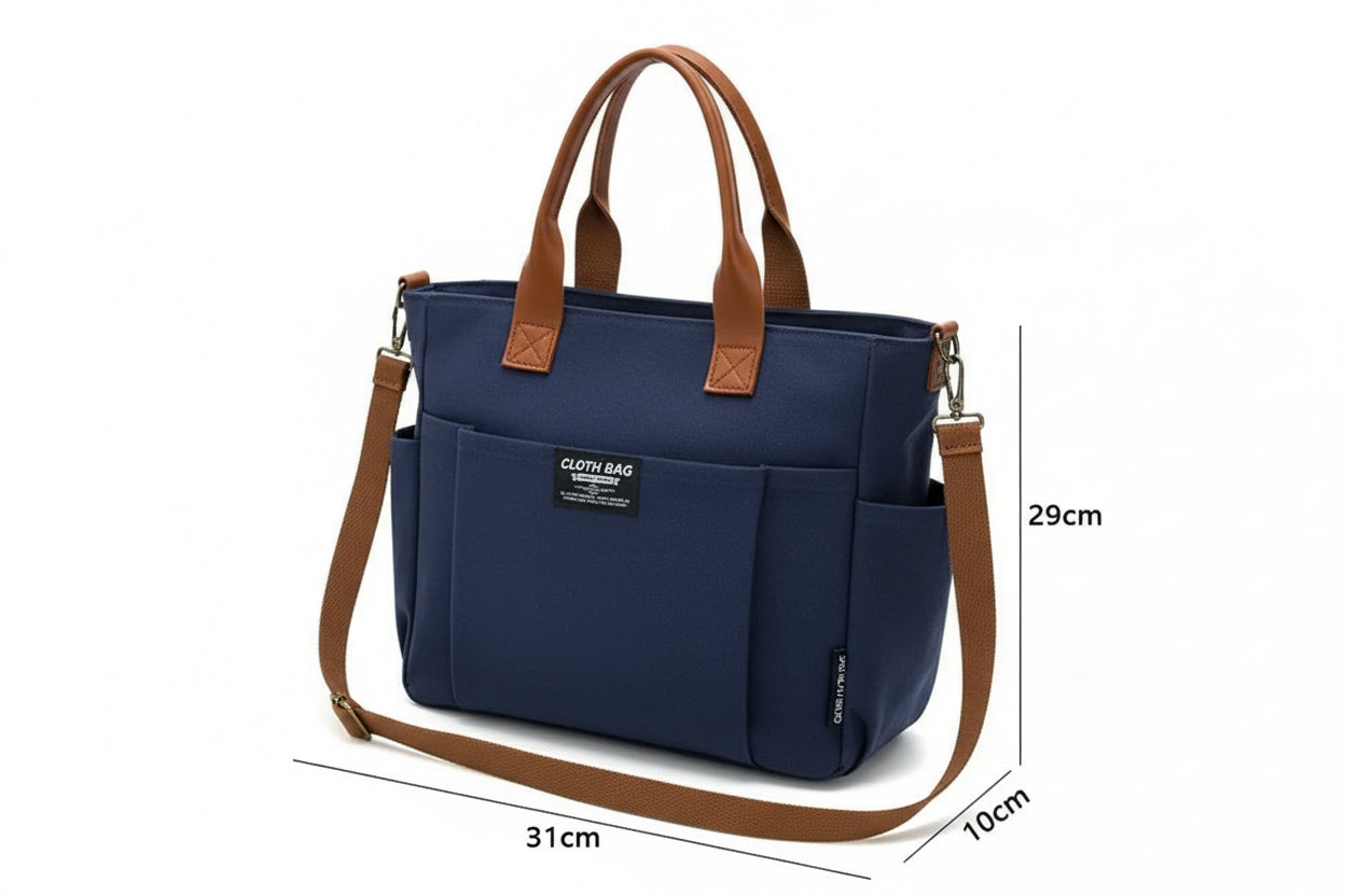 Urban Minimalist Female Student Large Capacity tote bag. - Image 5