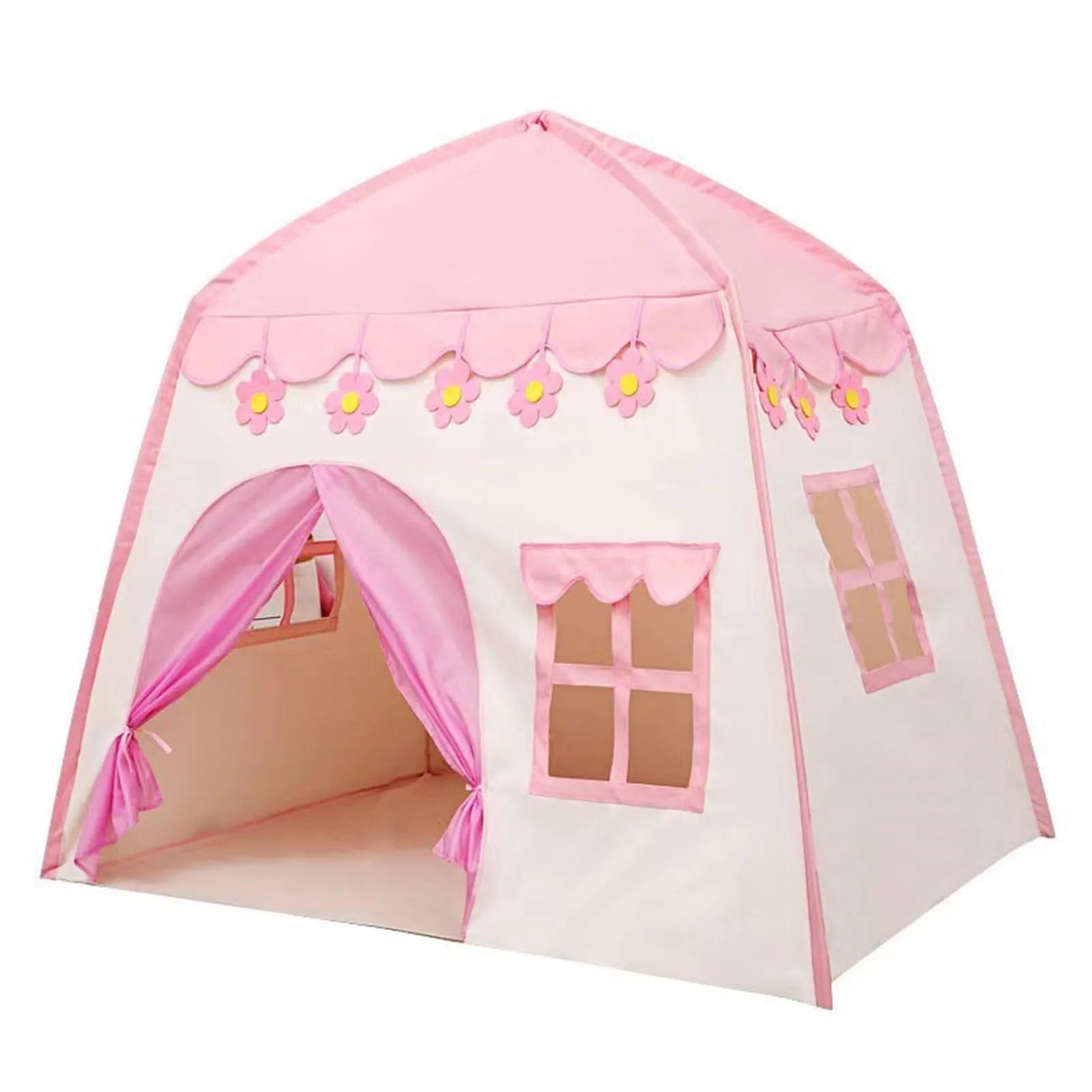 Kids Play Tent Princess Castle Play Tent Oxford Fabric Large Fairy Playhouse with Carry Bag for Boys & Girls Indoor Outdoor -