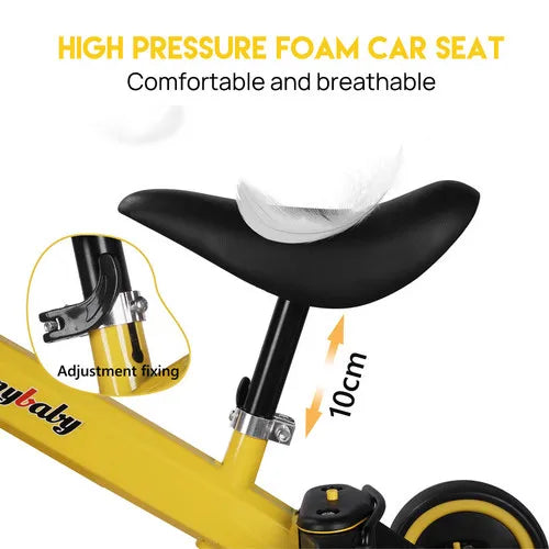 PORIYA 3 in1 Toddler Kid Ride on Toy Balance Bike Scooter Tricycle 1.5-4 Years Push Car - Image 5