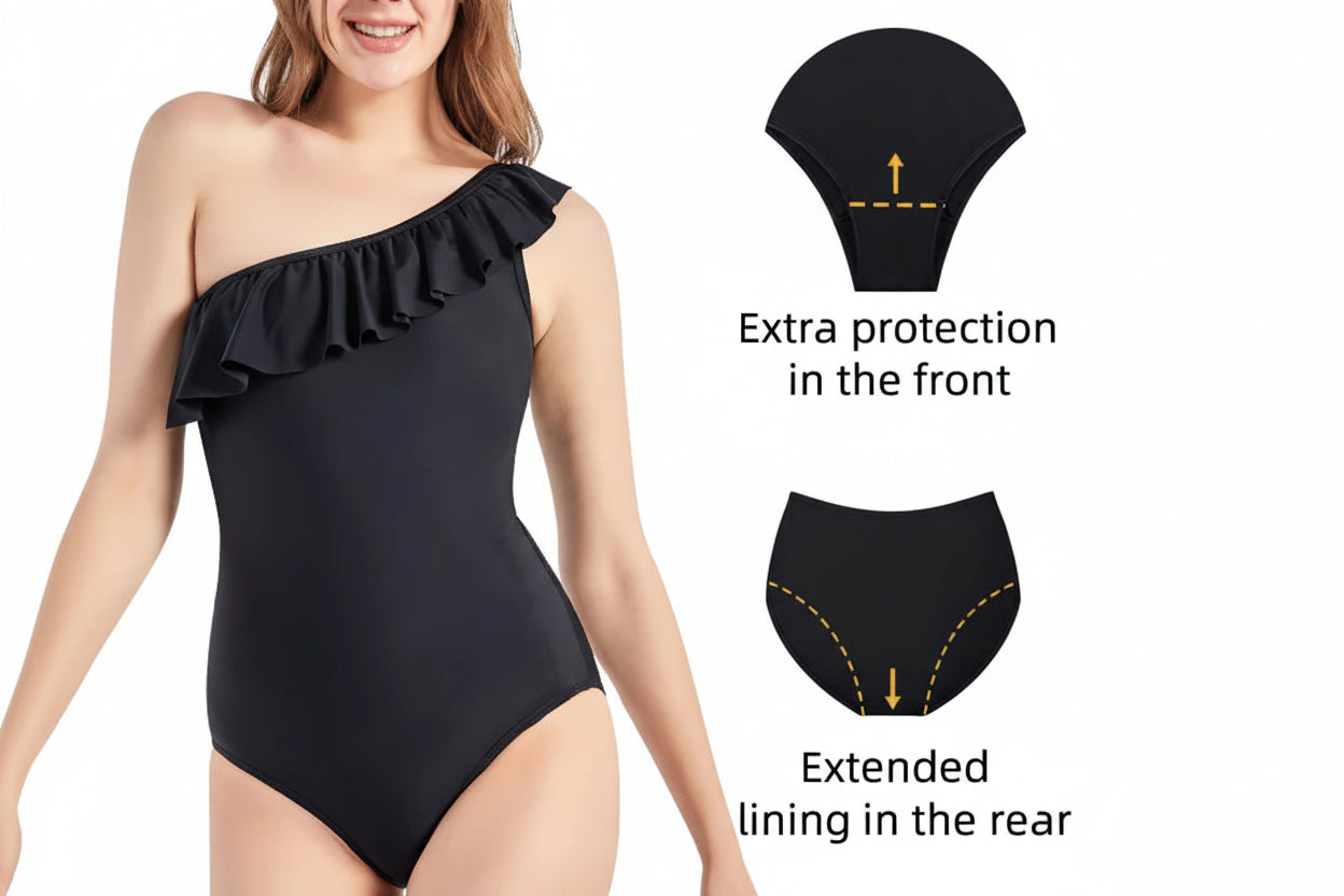 Menstrual Swimsuit Woman One Piece Period Swimwear - Matt's random items Uncategorized (Image 11)