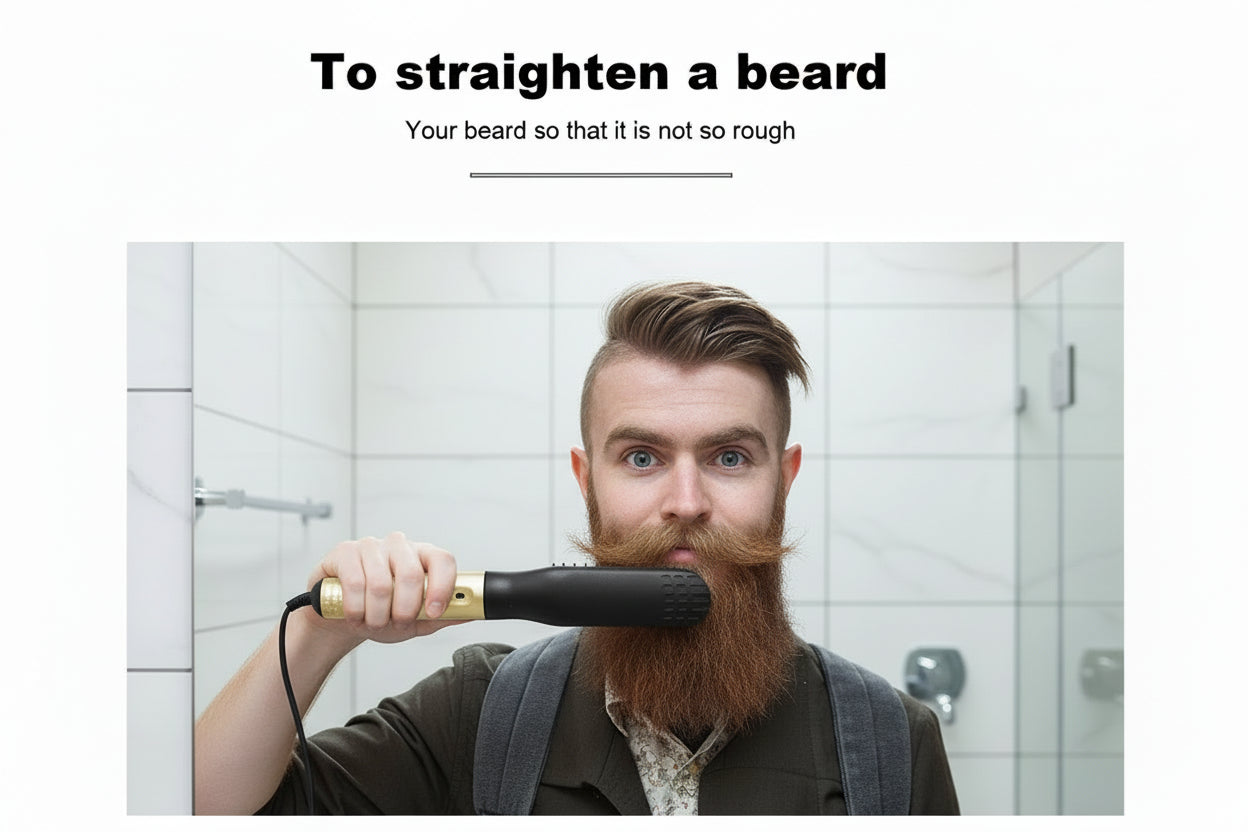 Professional Hair Straightener Multifunctional Quick Heated Men Beard (overseas product) - Image 8