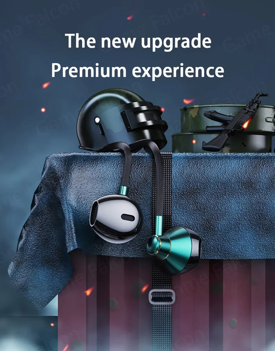 USB Type C Headphone HiFi Bass Stereo Volume Control Mic 3.5mm Wired Earbuds For Galaxy S24 S23 S22 S21 Ultra iPhone 15 Pro M