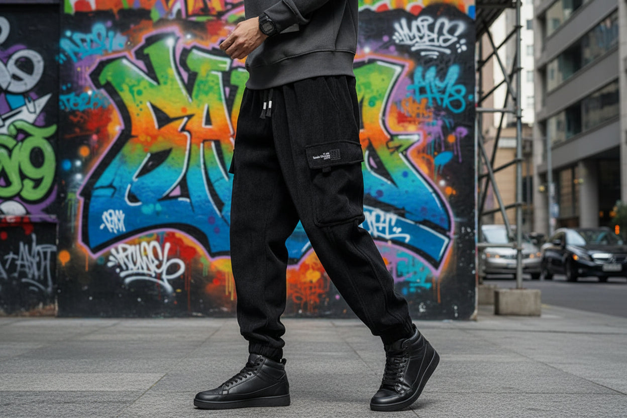 Spring Autumn New Style Elastic Waist Casual Pants - Matt's random items Men's Fashion (Image 5)