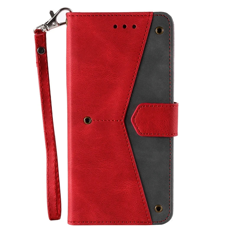 Rivet Wallet Phone Case for Samsung Galaxy S25 S24 Plus S24 Ultra S23 S22 S21 A13 A33 A53 A14 A34 A54 A15 A56 (overseas produ