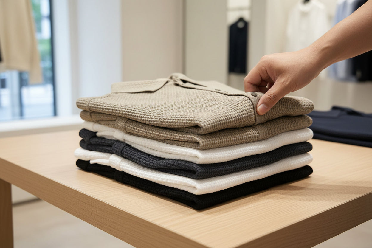 New Men's Business Casual Short Sleeved Bone Flower Solid Color POLO Shirt Fashion Breathable Comfortable Summer Versatile To