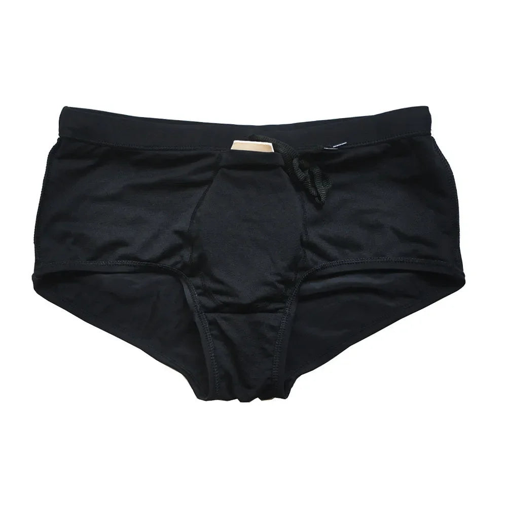 Men's Swim Boxer Briefs - Brazilian Cut Surf Trunks