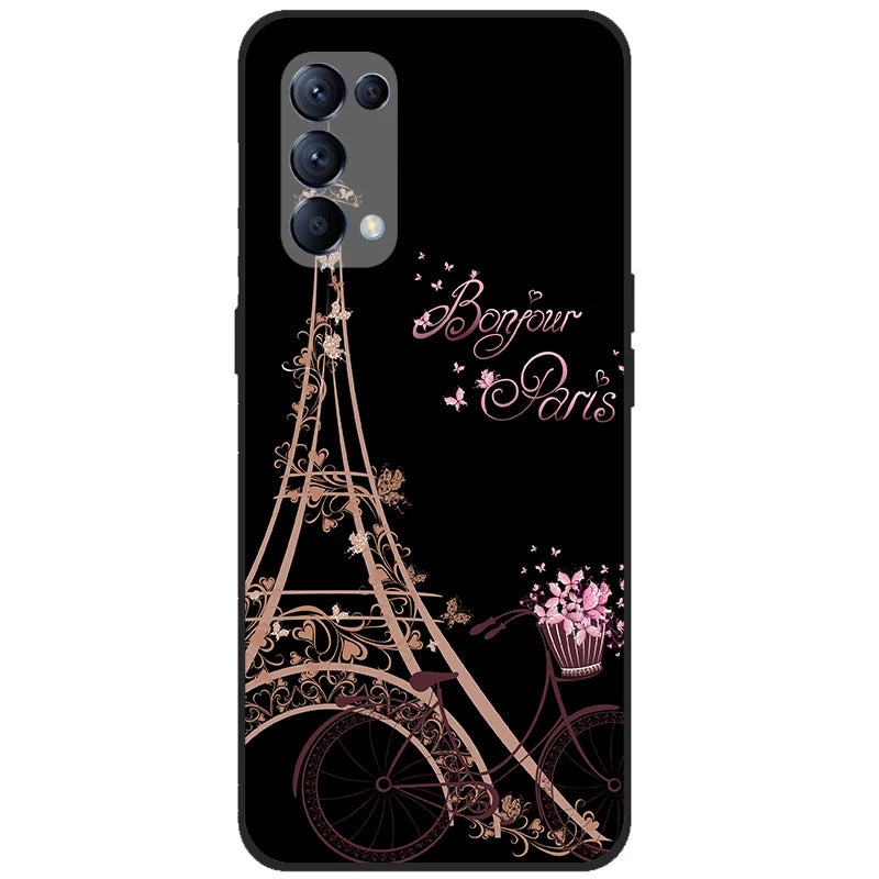 OPPO Reno 5 5G Case Reno5 4G Bumper Silicone TPU Soft Phone Cover For OPPO Reno 5 (overseas product) - Image 25