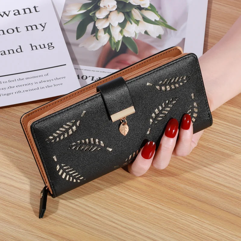 Women Wallet PU Leather Purse. Long Wallet. - Image 1