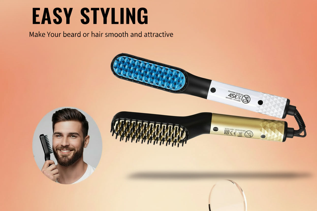Professional Hair Straightener Multifunctional Quick Heated Men Beard (overseas product) - Image 1