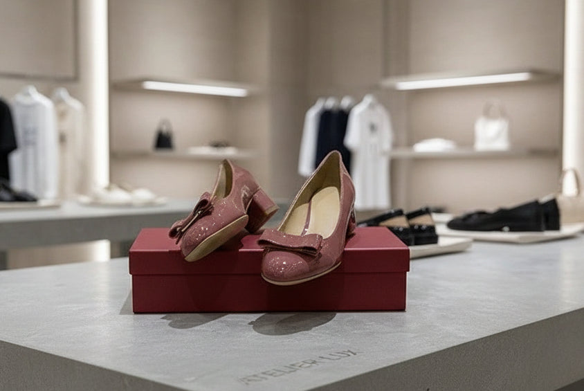 Handmade Genuine Leather Mary Jane Ballet Flats - Round Toe Loafers - Image 5