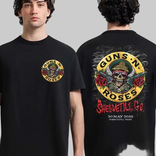 Guns N Roses Shekvetili Georgia 2025 At Shekvetili Park On May 30 2025 T-Shirt (overseas product) - Image 1