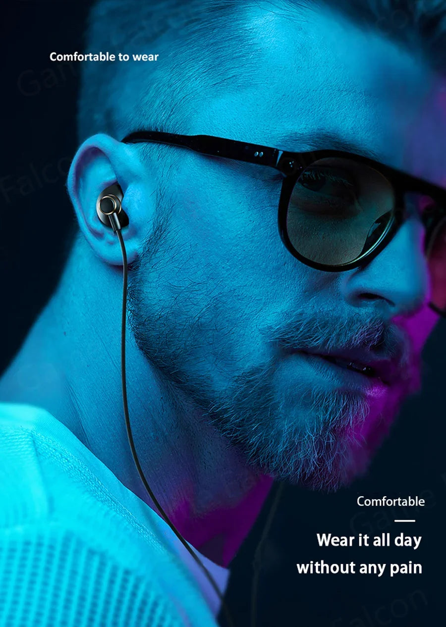 USB Type C Headphone HiFi Bass Stereo Volume Control Mic 3.5mm Wired Earbuds For Galaxy S24 S23 S22 S21 Ultra iPhone 15 Pro M