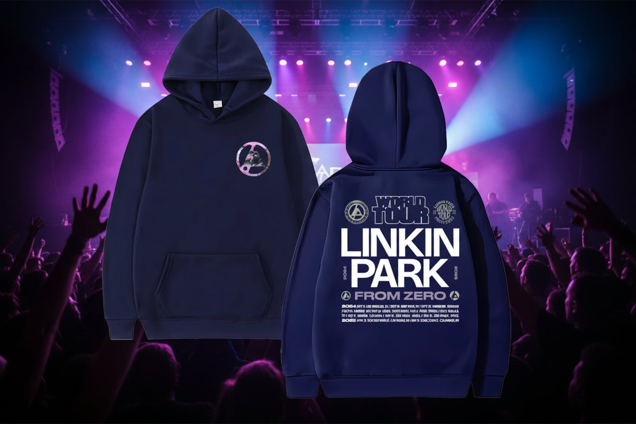 Rock band Linkin Park World Tour Men's Autumn/Winter Hoodie (overseas supplied product) - Image 6