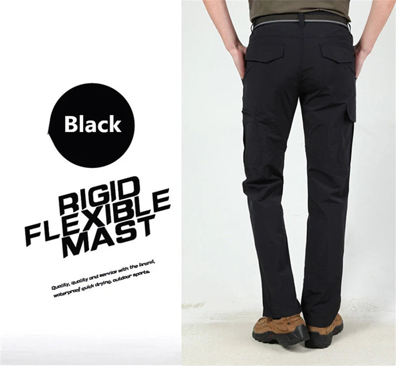 Men's Summer Tactical Cargo Pants Lightweight Casual Waterproof Trousers - Matt's random items Men's Fashion (Image 10)