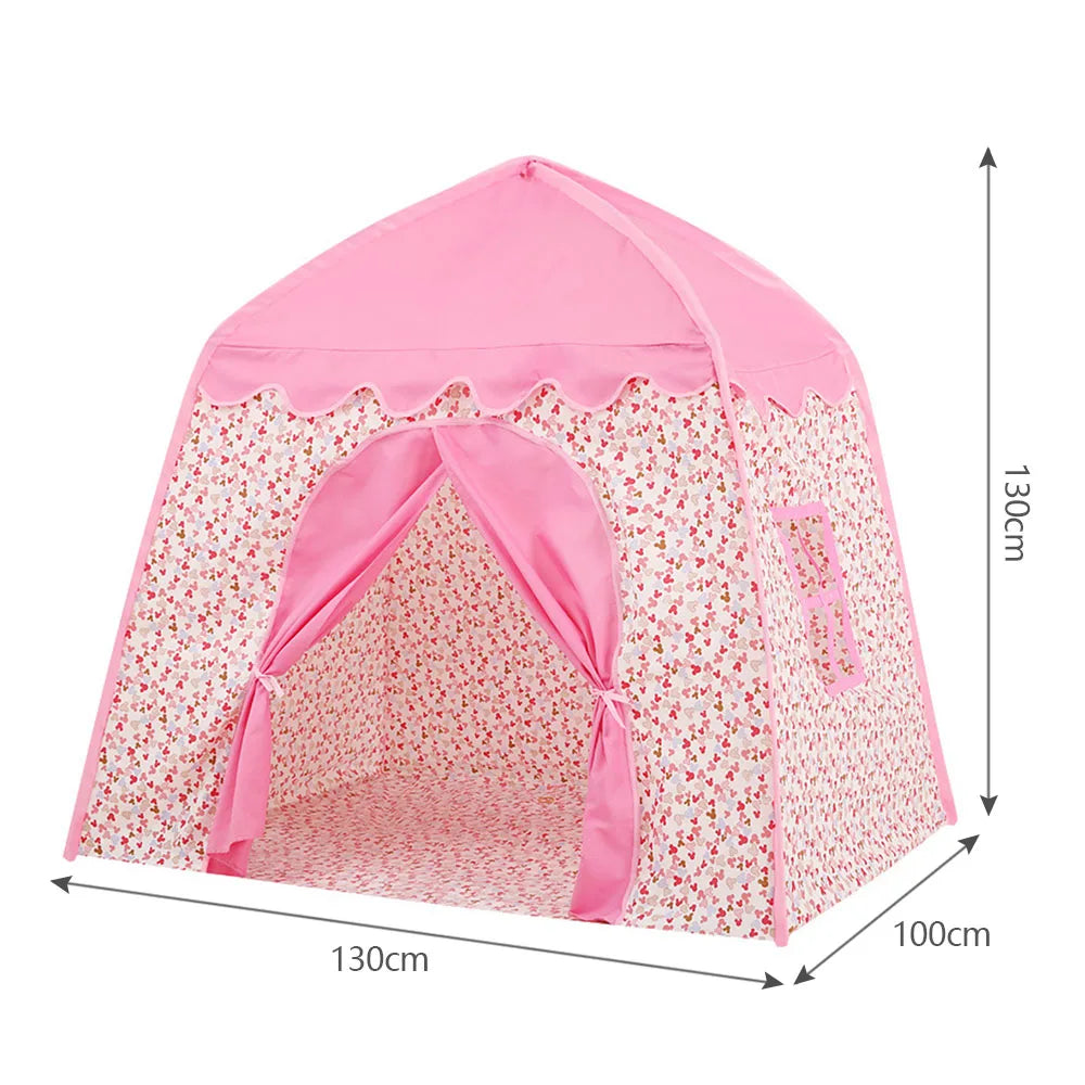 Kids Play Tent Princess Castle Play Tent Oxford Fabric Large Fairy Playhouse with Carry Bag for Boys & Girls Indoor Outdoor -