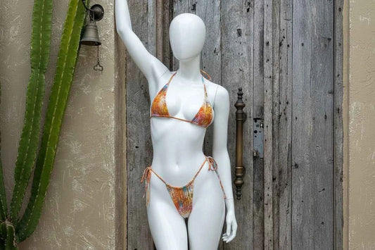 Triangle Print Bikini Set