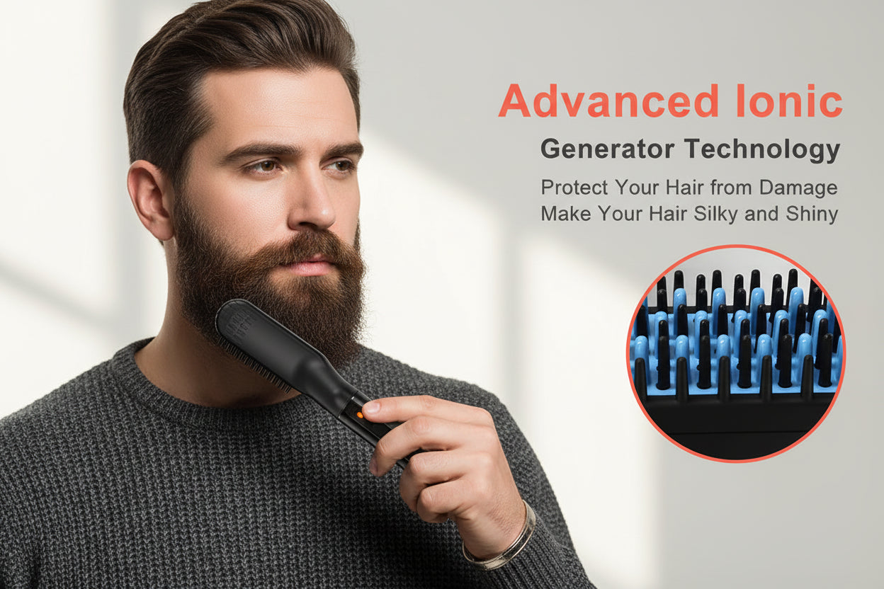 Professional Hair Straightener Multifunctional Quick Heated Men Beard (overseas product) - Image 5