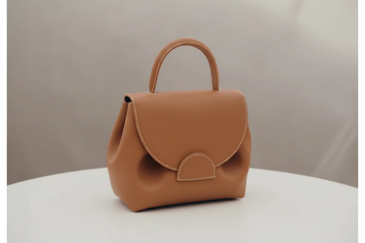 Genuine Leather Crossbody Handbag - Luxury Shoulder Bag