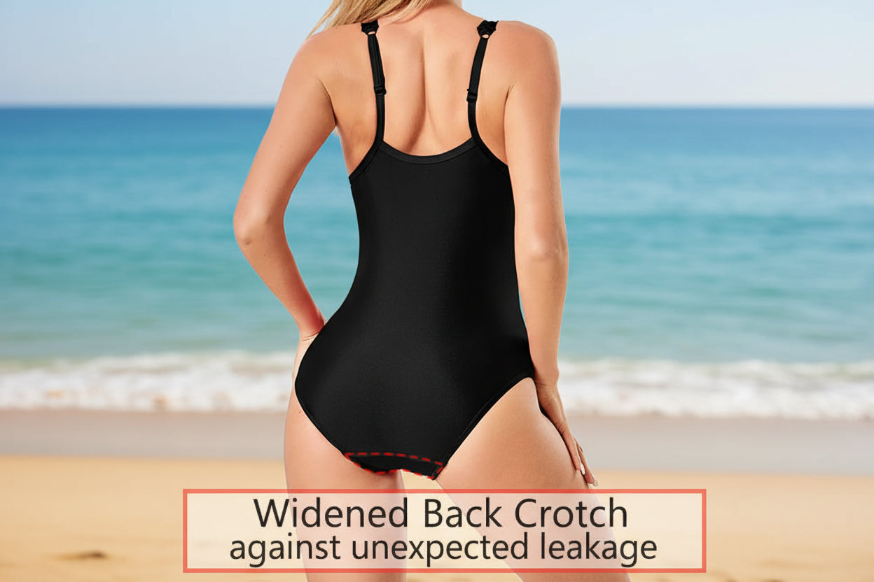 Menstrual Swimsuit Woman One Piece Period Swimwear - Matt's random items Uncategorized (Image 6)