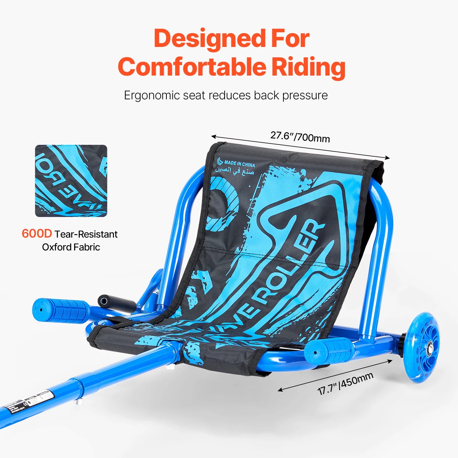 SucceBuy 198lbs Ride on Scooter Swing Side-to-Side Powered by Zig-Zag Motion Sports Games Drifting Toys for Children Gifts - 